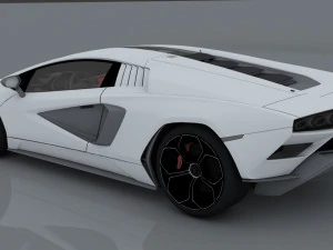 lambo countach 2021 concept 3D Model