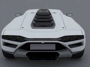 lambo countach 2021 concept 3D Model