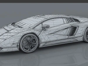 lambo countach 2021 concept 3D Model