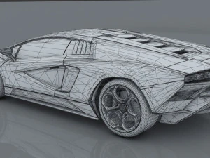 lambo countach 2021 concept 3D Model