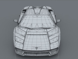lambo countach 2021 concept 3D 模型