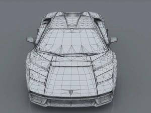 lambo countach 2021 concept 3D Model