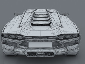 lambo countach 2021 concept 3D 模型