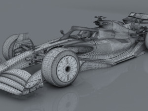 Formula 1 2022 concept model 2022 fia f1 regulations 3D Model