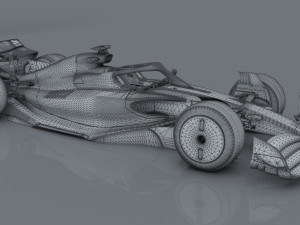 Formula 1 2022 concept model 2022 fia f1 regulations 3D Model