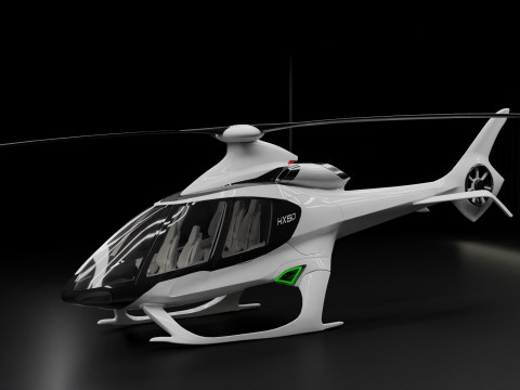HILL HX50 CONCEPT HELICOPTER Modelo 3D