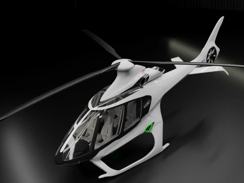 HILL HX50 CONCEPT HELICOPTER 3D Model