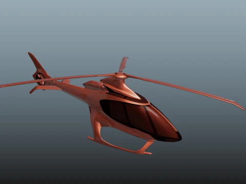 HILL HX50 CONCEPT HELICOPTER 3D Model