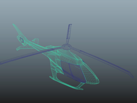 HILL HX50 CONCEPT HELICOPTER Model 3D