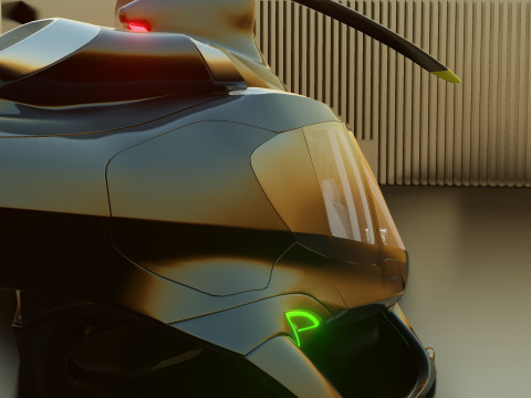 HILL HX50 CONCEPT HELICOPTER Model 3D