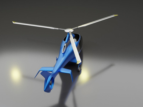 HILL HC50 Helicopter Modèle 3D