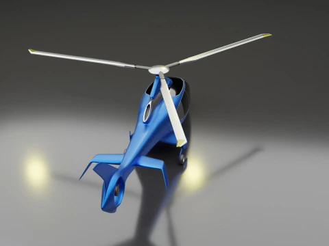 HILL HC50 Helicopter 3D Model