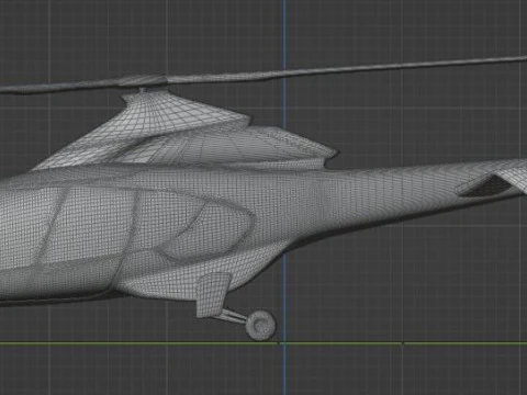 HILL HC50 Helicopter 3D Model