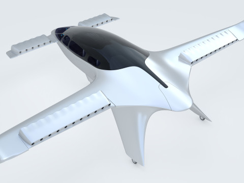 LILIUM JET FLYING TAXI 3Dモデル