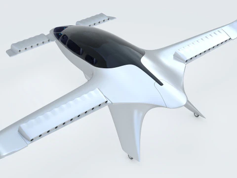 TAXI VOLADOR LILIUM JET Modelo 3D