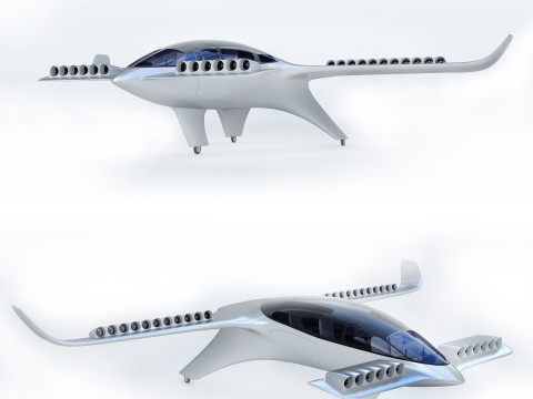 LILIUM JET FLYING TAXI 3Dモデル