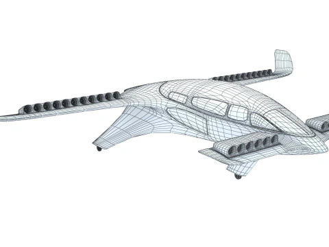 TAXI VOLADOR LILIUM JET Modelo 3D