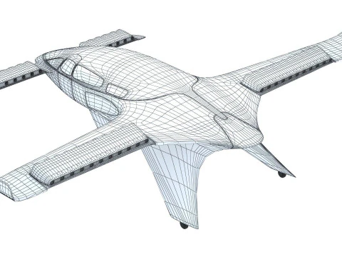 TAXI VOLADOR LILIUM JET Modelo 3D