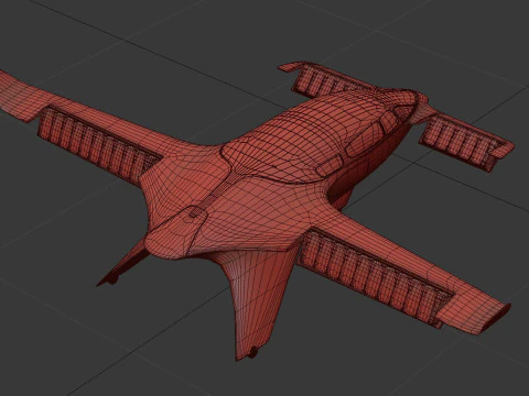 TAXI VOLADOR LILIUM JET Modelo 3D
