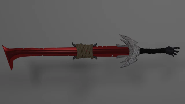 spada rossa Modello 3D .c4d .max .obj .3ds .fbx .stl .blend 