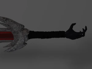 spada rossa Modello 3D