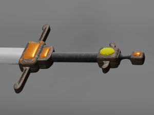 knights sword 3D Model