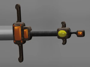 knights sword 3D Model