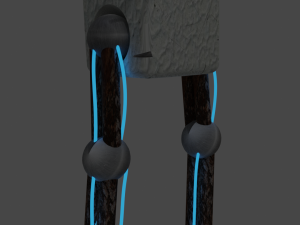 a broken robot 3D मॉडल