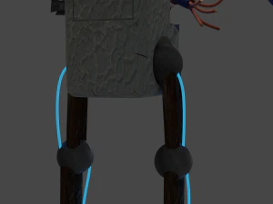 a broken robot 3D Model