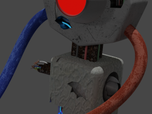 a broken robot 3D मॉडल