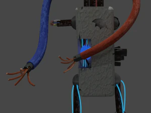 a broken robot 3D Model