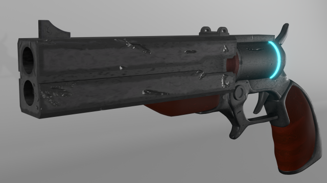 Revolver 3D मॉडल .c4d .max .obj .3ds .fbx .stl .blend 