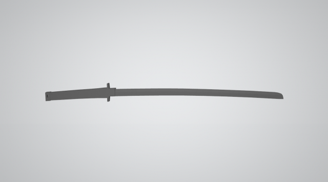 katana Model 3D .c4d .max .obj .3ds .fbx .stl .blend 