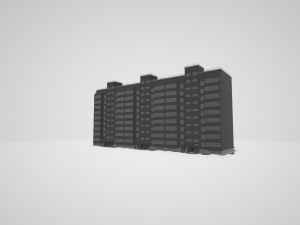 9 storey house 3D Model