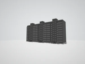 9 storey house 3D Model