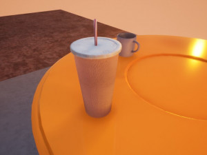 cup and disposable cup 3D Model