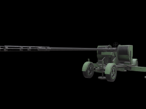 anti aircraft twin pg99 type 90 35mm Modelo 3D