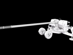 anti aircraft twin pg99 type 90 35mm 3D Model