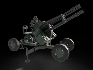 zpu-4 antia&eacute;reo qu&aacute;druplo Modelo 3D