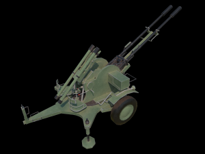 zu-23-2 pilica rocket-artillery set anti-aircraft 3D Model