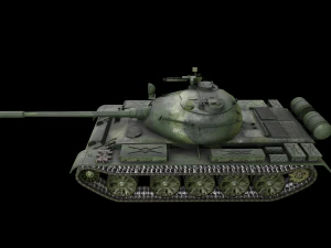 tank t55 main battle tanks low-poly 3D Model