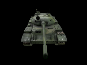 tank t55 main battle tanks low-poly Modelo 3D