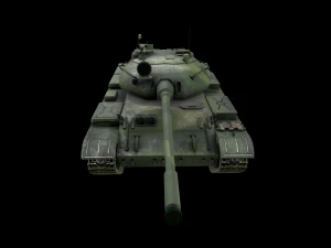 tank t55 main battle tanks low-poly 3D Model