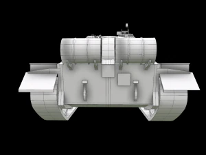tank t55 main battle tanks low-poly 3D Model