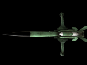 bristol bloodhound sam missile 3D Model