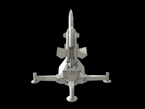 bristol bloodhound sam missile 3D Model