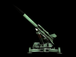 bristol bloodhound sam missile 3D Model