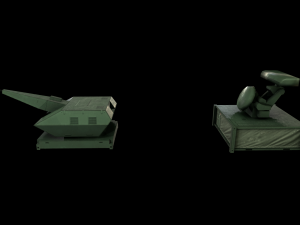 oerlikon skyshield air-defence system low-poly 3Dモデル