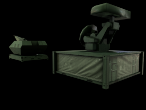 oerlikon skyshield air-defence system low-poly 3Dモデル