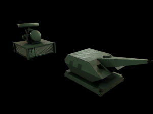 oerlikon skyshield air-defence system low-poly 3Dモデル